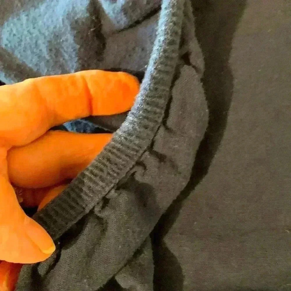 Mainstay navy blue, fitted winter weight flannel sheet for twin bed - Picture 1 of 3